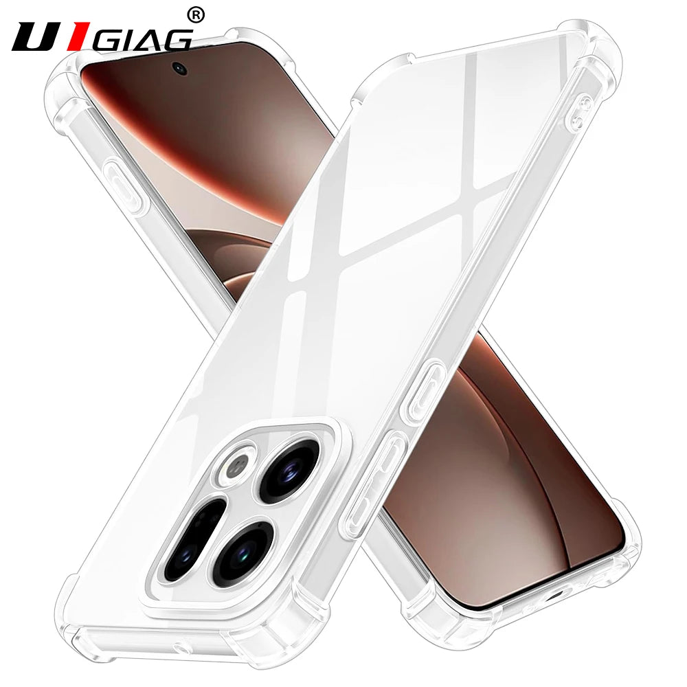 Shockproof Silicone Soft Case For OPPO Find X9 X8 X8S X7 X6 X5 Pro Ultra Lite Transparent Shell Ultra Thin Clear TPU Back Cover