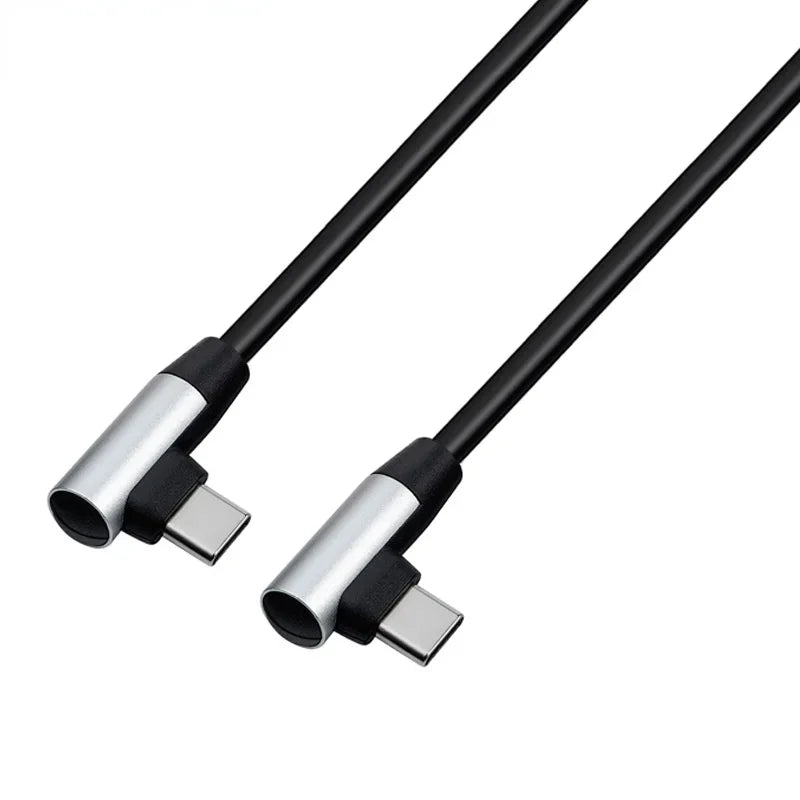 Cabo USB-C em Ângulo 90° 60W 480Mbps — 20cm/50cm/1m/2m