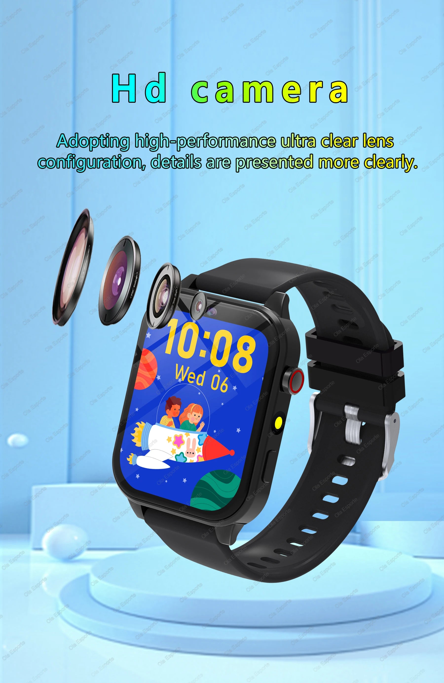 Smartwatch Infantil 2025 com 100+ Jogos — Ecrã HD, Música, Iluminação e Presente para Rapazes e Raparigas