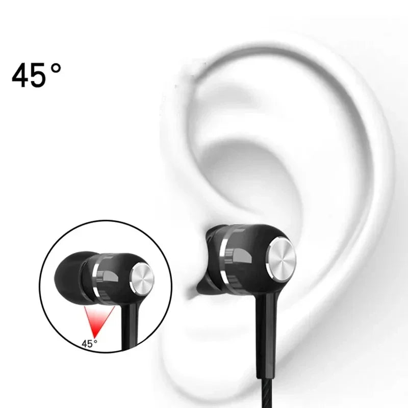 Auriculares com Fio 3.5mm HIFI Bass — Gaming, Desporto e Microfone Universal