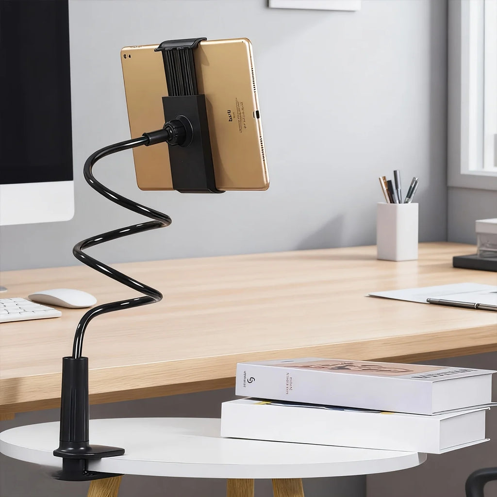 Suporte de Telefónico para Cama em Liga de Alumínio — Braço Flexível