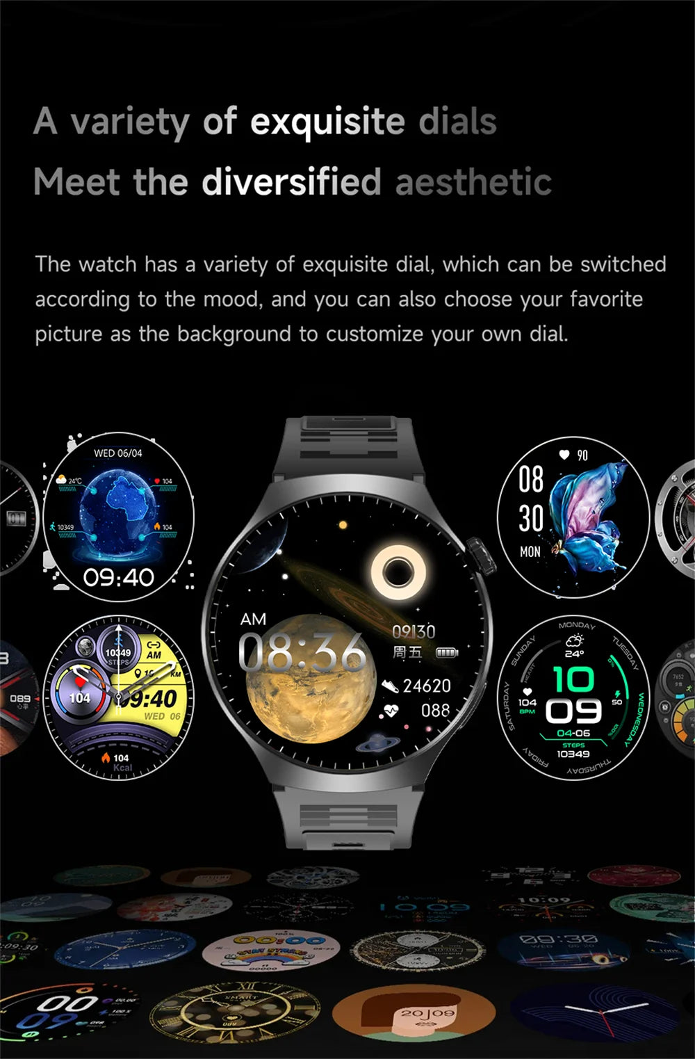 Smartwatch GT4 HD 1.52'' com Chamadas Bluetooth e Assistente de Voz