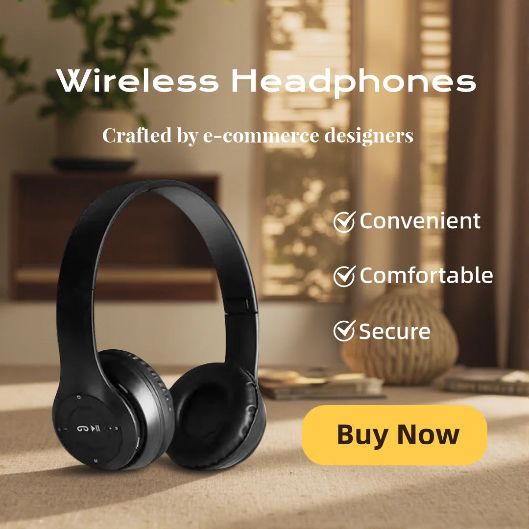 Headphones Bluetooth HiFi Over-Ear — Redução de Ruído, Microfone e Conforto para Viagem
