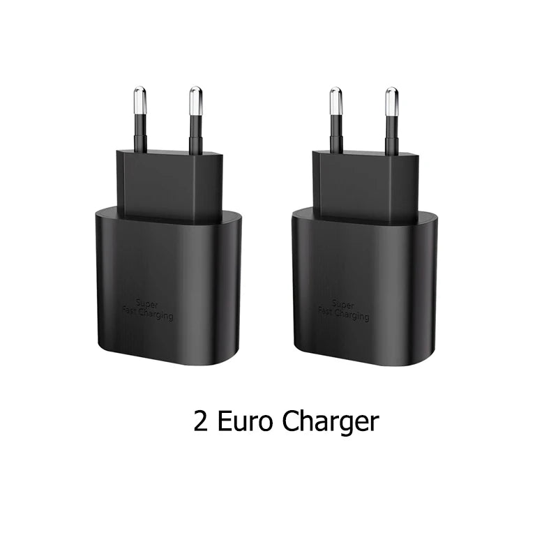 Carregador USB-C 25W com Cabo para Samsung Galaxy e iPhone 15/16