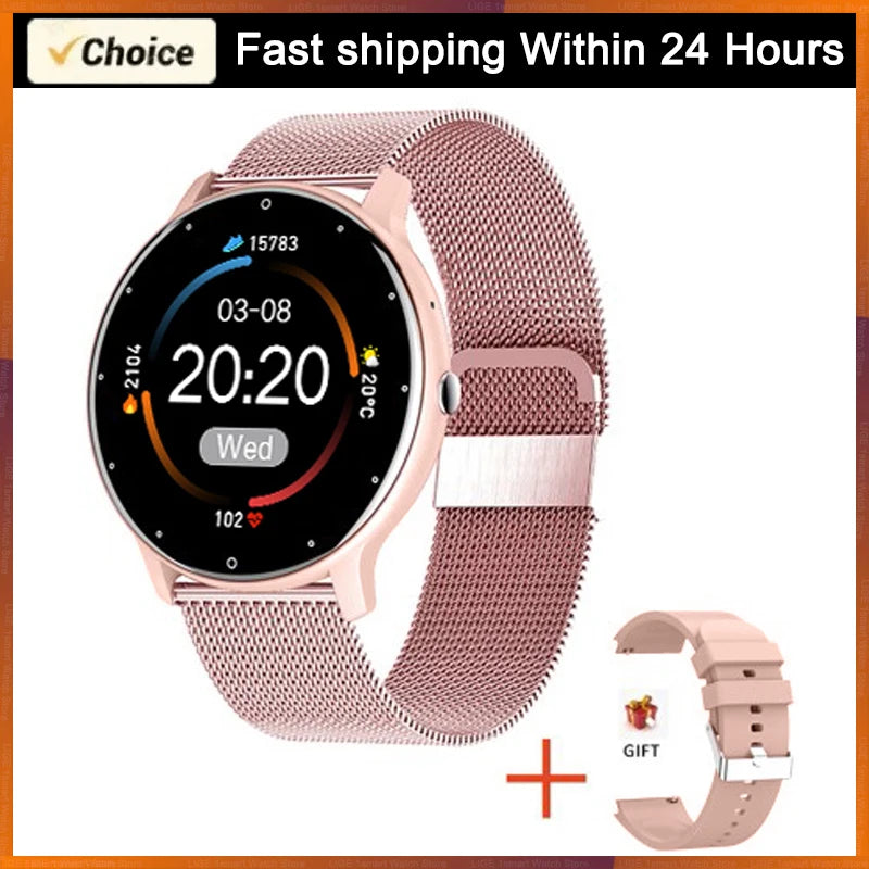 Smartwatch LIGE 2026 com Monitor Cardíaco e Fitness para Android e iOS