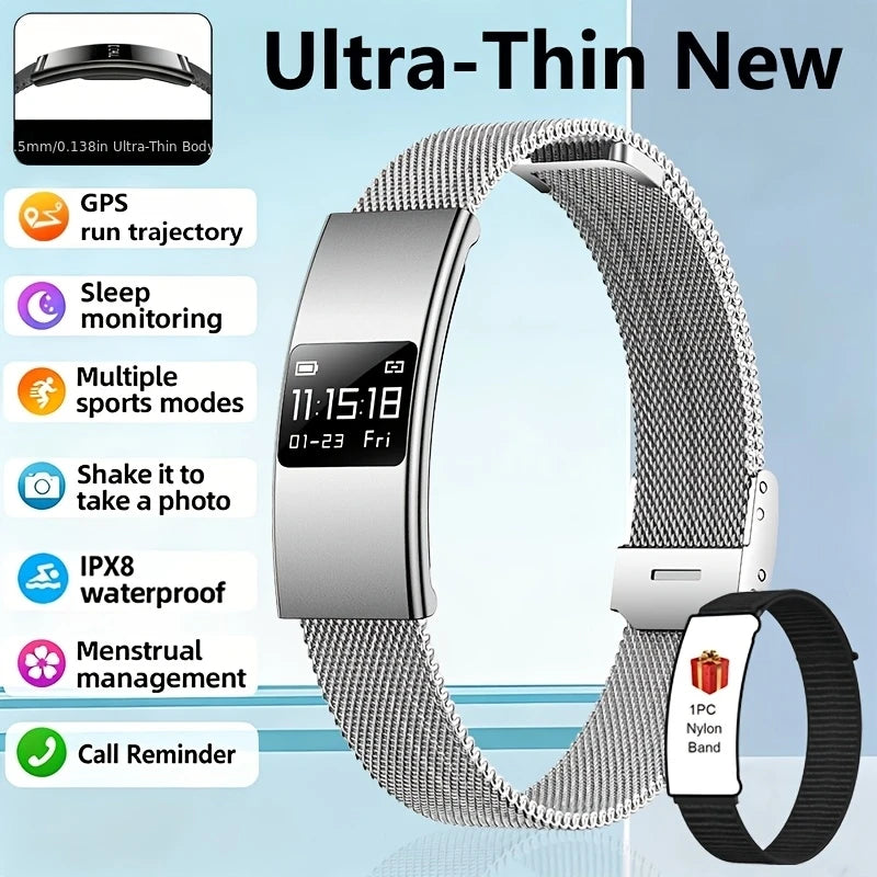 Smartwatch 2026 Estiloso — Múltiplos Modos de Exercício, IPX8 e Presente Perfeito