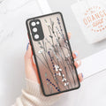 Capa Matte com Padrão Floral para Samsung Galaxy S Series
