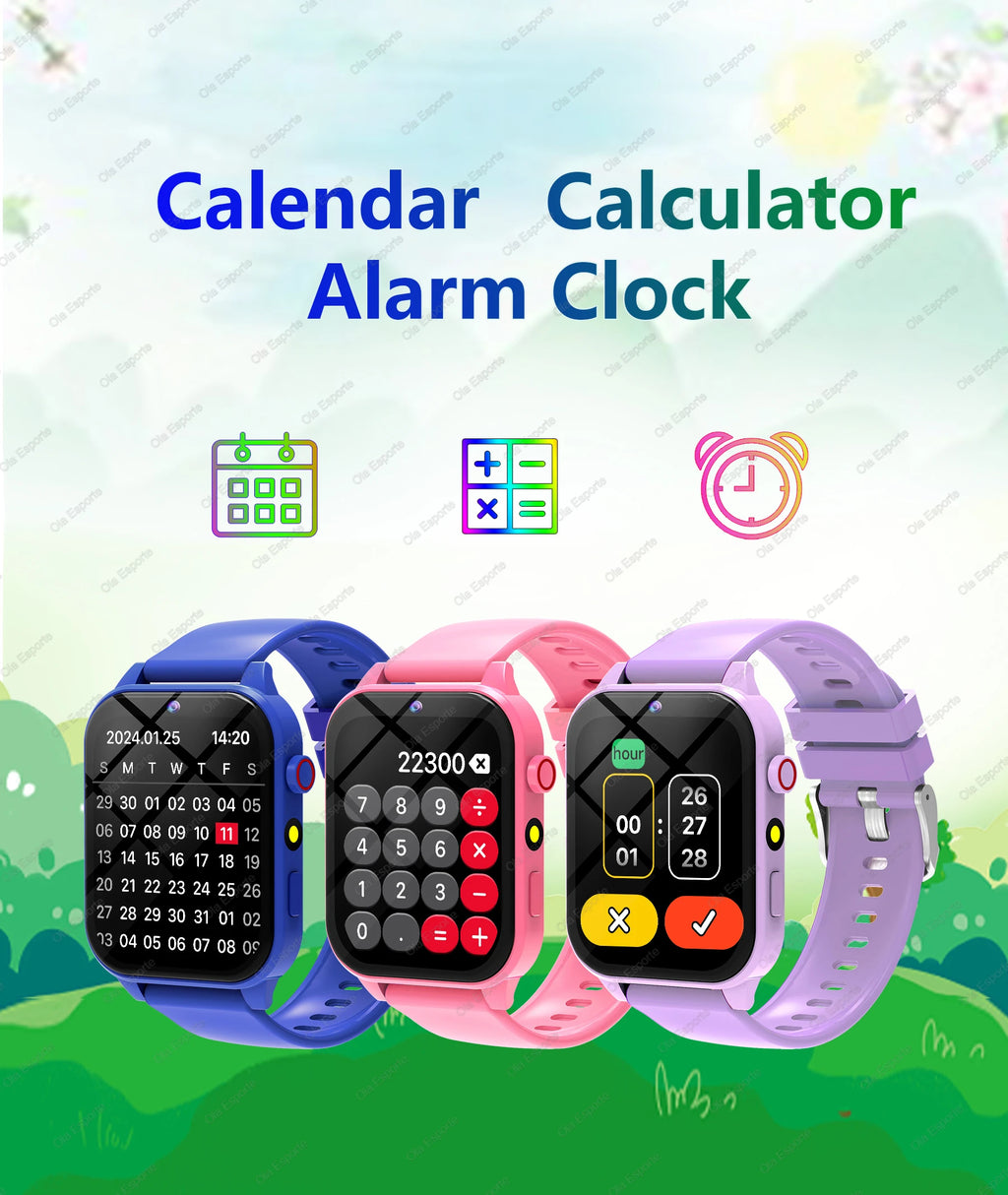 Smartwatch Infantil 2025 com 100+ Jogos — Ecrã HD, Música, Iluminação e Presente para Rapazes e Raparigas