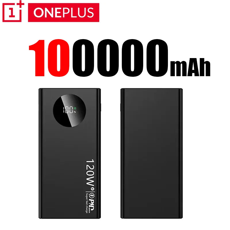 Power Bank OnePlus 10000mAh 120W com Display LED