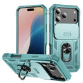 Capa com Tampa de Câmara Deslizante e Suporte 360º para iPhone