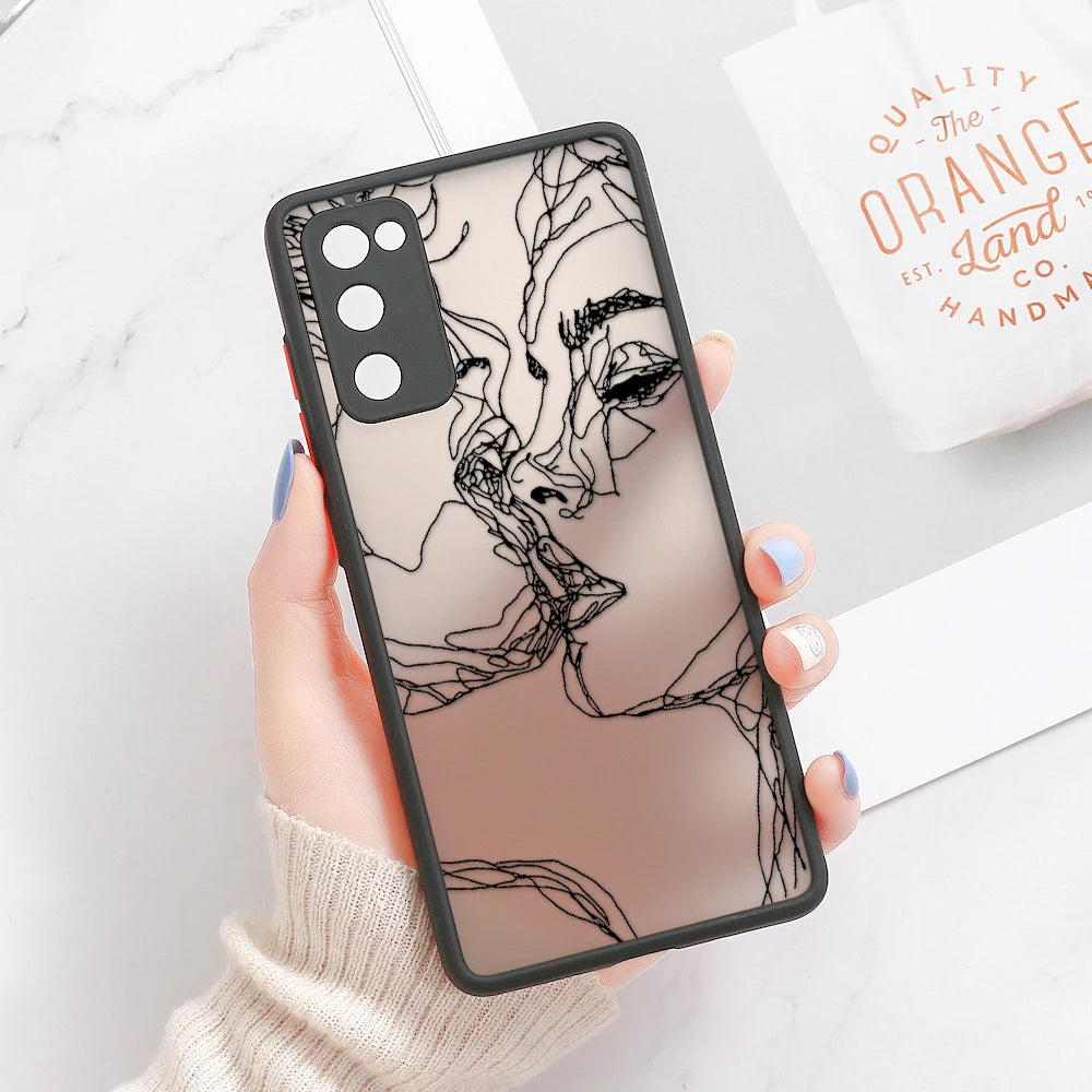 Capa Matte Estética para Samsung Galaxy S Series