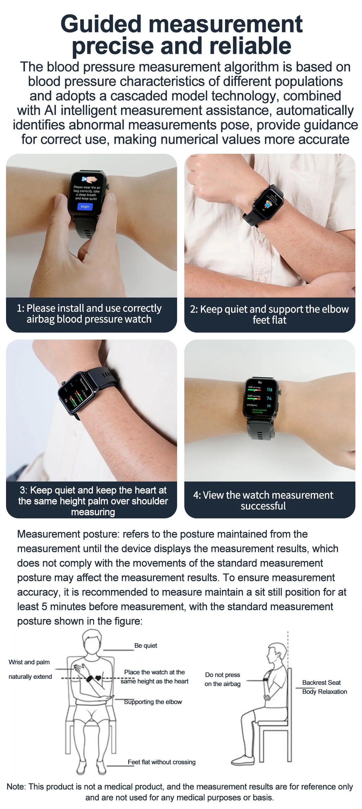 Smartwatch Masculino Quadrado AMOLED — Chamadas Bluetooth, Saúde Completa e Design Premium
