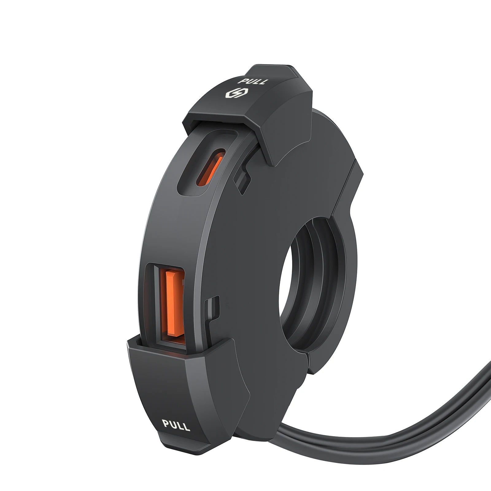 Carregador USB para Mota 48W QC3.0 Impermeável com Suporte de Guiador