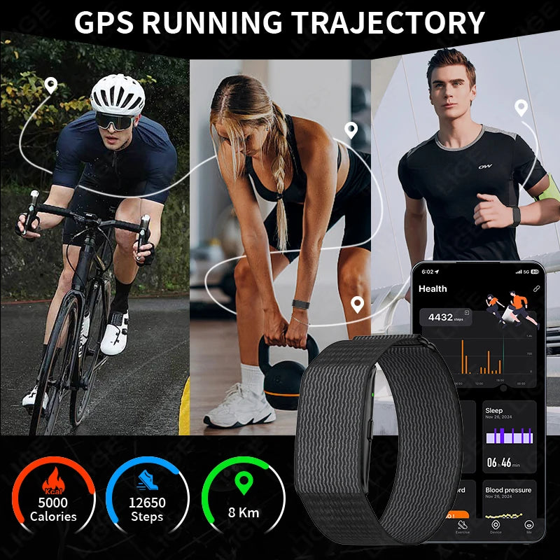 Smartwatch 2025 — Fitness, Freqüência Cardíaca, Oxigénio no Sangue e À Prova de Água