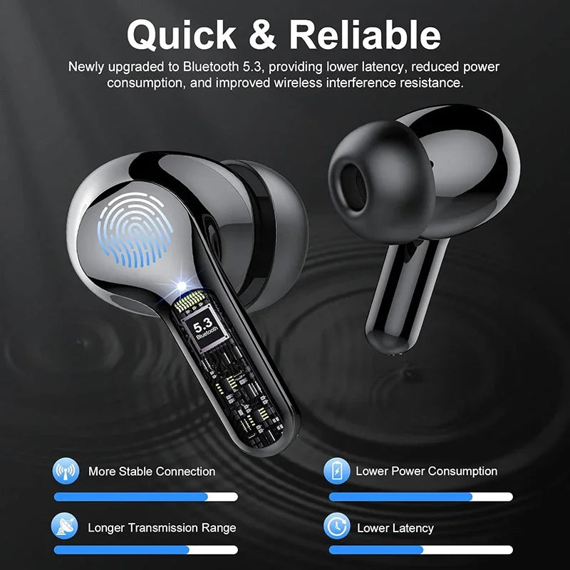 Auscultadores Bluetooth Over-Ear com Memory Foam e Carregamento Sem Fios