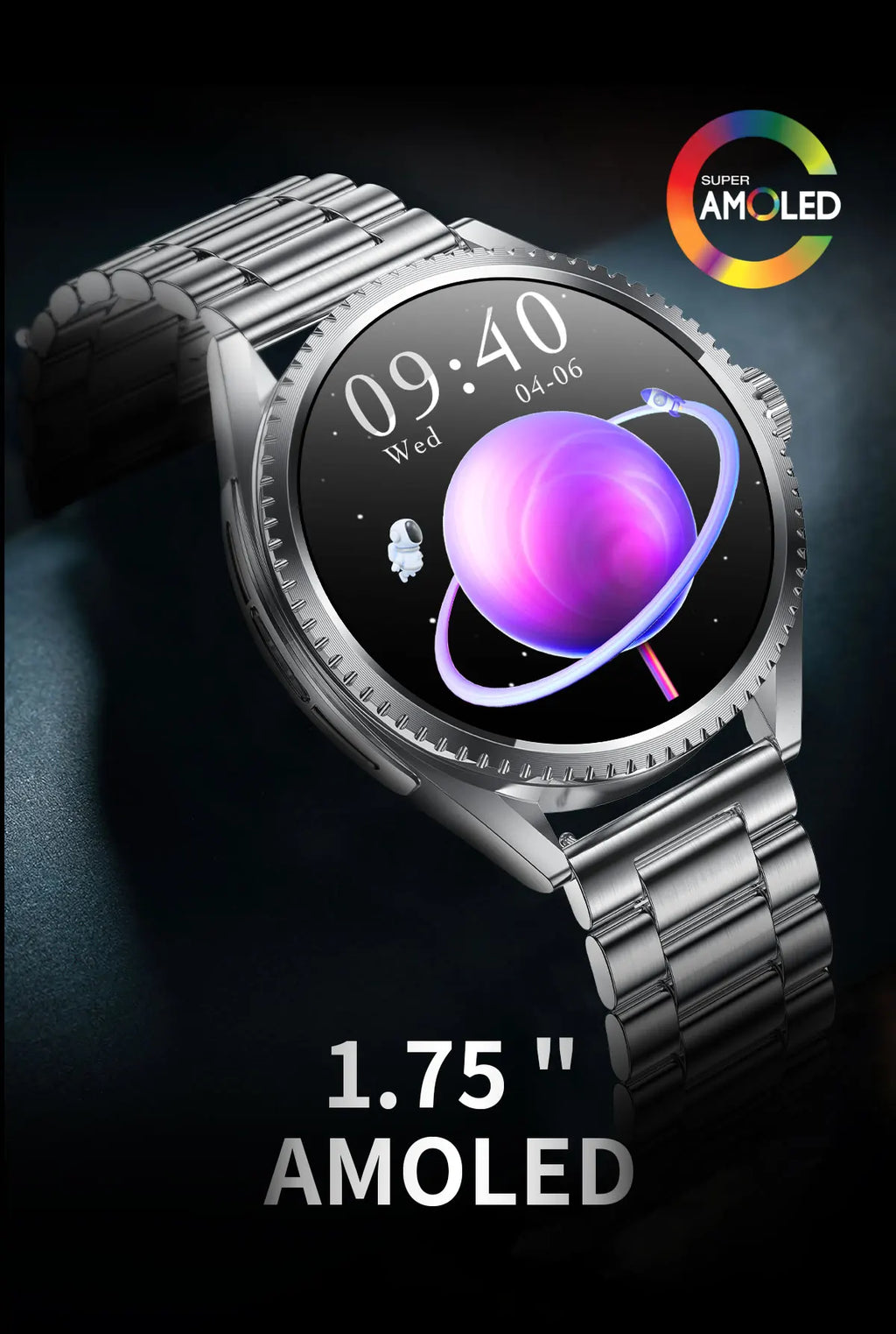 Smartwatch 2026 — NFC, GPS, Bússola, Altitude e Monitorização de Saúde Completa