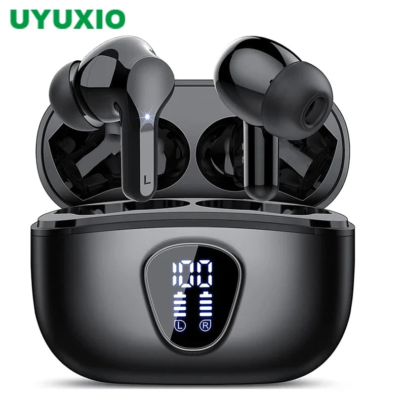 Auscultadores Bluetooth Over-Ear com Memory Foam e Carregamento Sem Fios