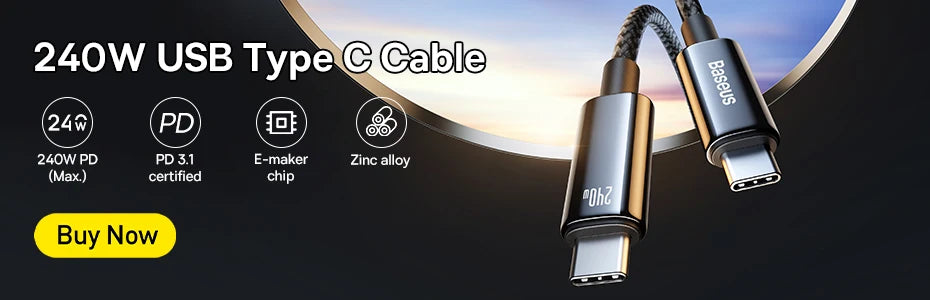 Cabo Baseus USB-C para iPhone 20W Carregamento Rápido — 1.2m/2m