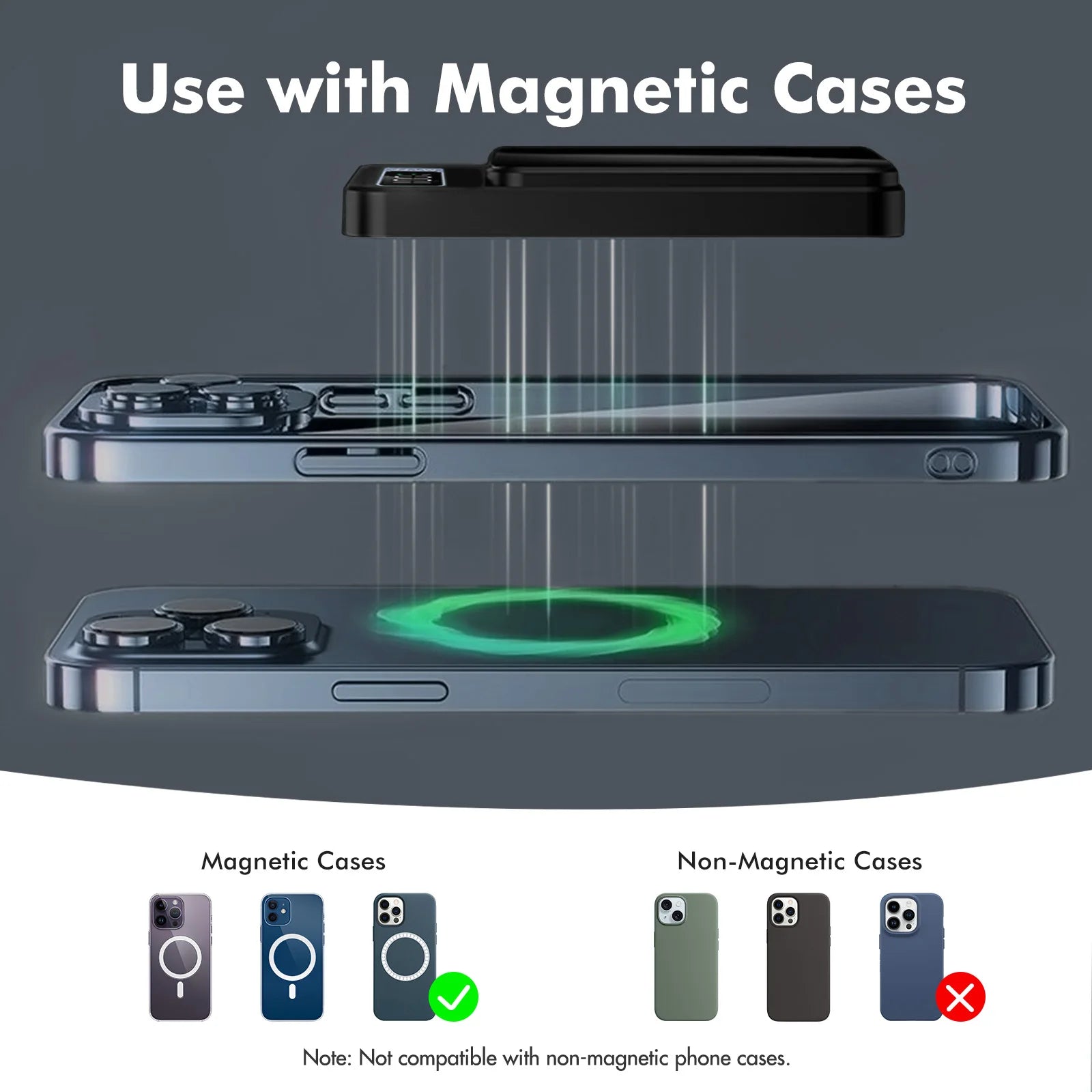 Power Bank Magnético Sem Fios 10000mAh 22.5W