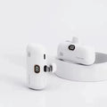 Power Bank Cápsula Mini 10000mAh 20W com Cabos Integrados