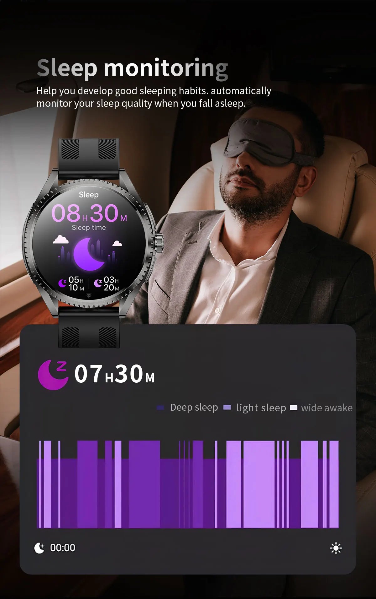 Smartwatch 2026 — NFC, GPS, Bússola, Altitude e Monitorização de Saúde Completa