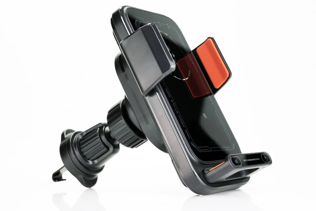 Suporte de Carro com Carregamento Sem Fios 15W Qi — Libertação Automática
