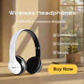 Headphones Bluetooth HiFi Over-Ear — Redução de Ruído, Microfone e Conforto para Viagem