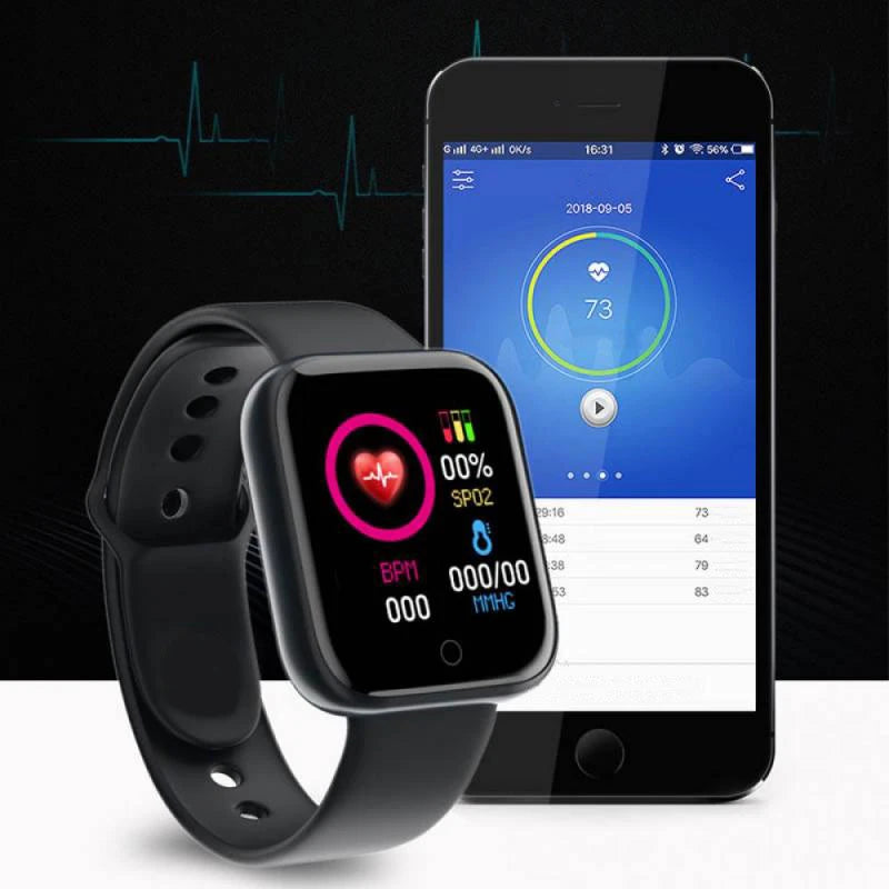 Smartwatch Fitness Unissexo com Monitor de Saúde e Música — Versão B