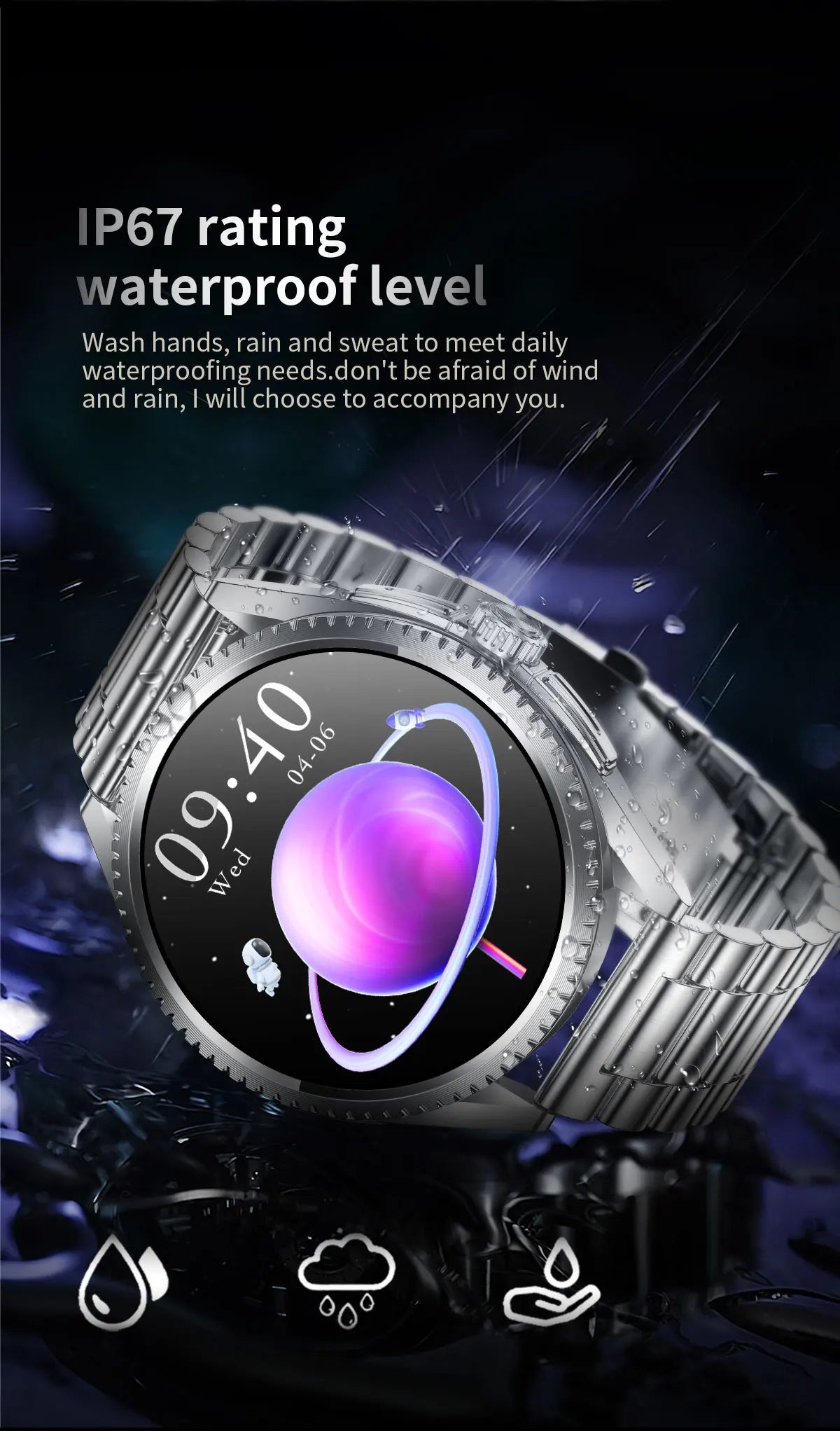 Smartwatch 2026 — NFC, GPS, Bússola, Altitude e Monitorização de Saúde Completa
