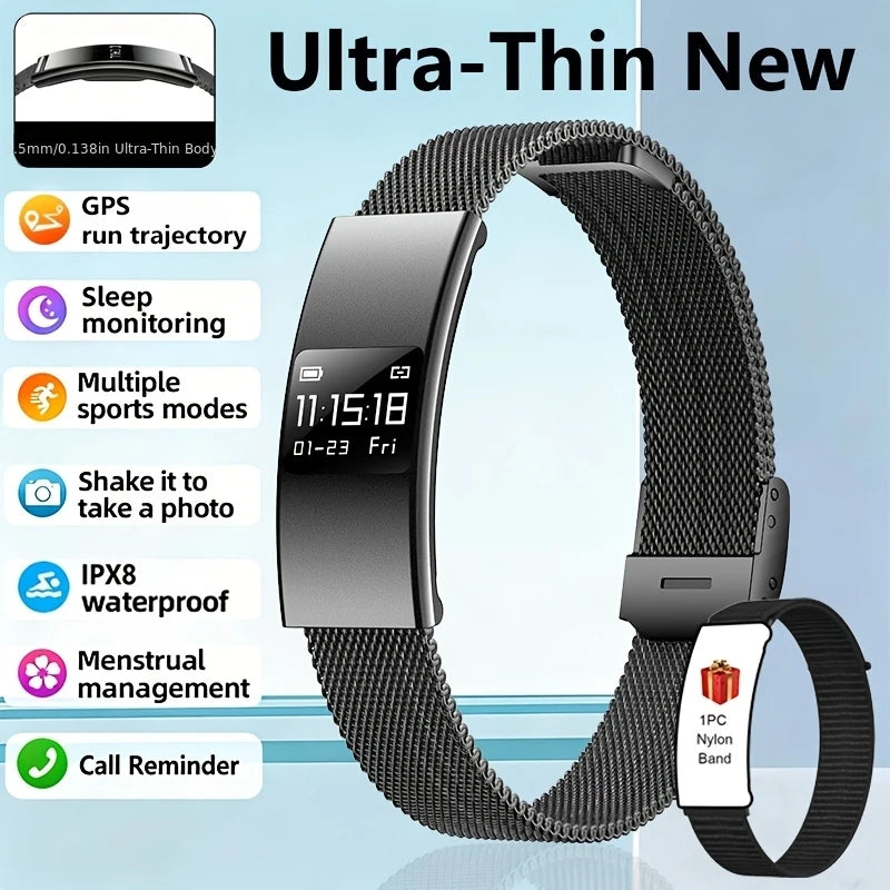 Smartwatch 2026 Estiloso — Múltiplos Modos de Exercício, IPX8 e Presente Perfeito