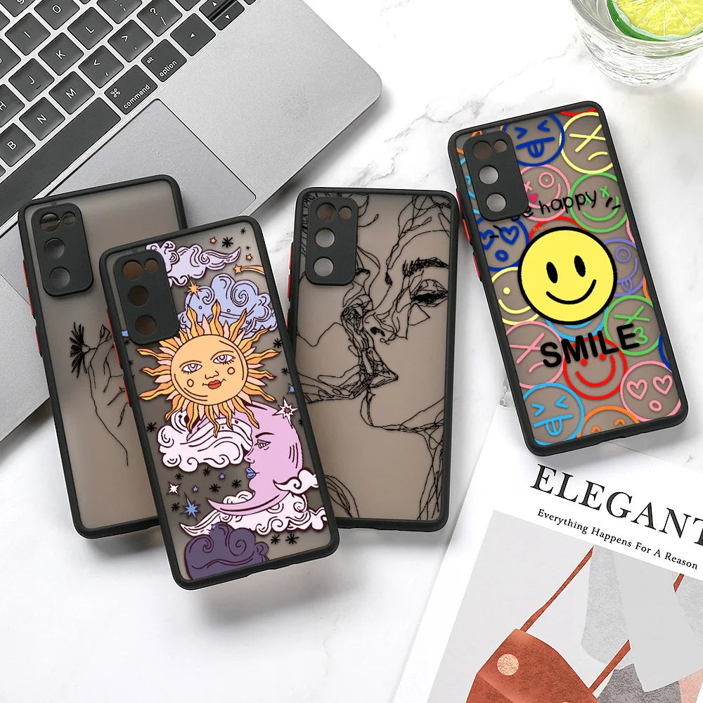 Capa Matte Estética para Samsung Galaxy S Series