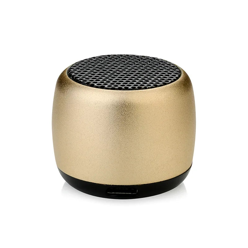 Coluna Bluetooth TWS Mini Subwoofer Metal — Som Potente e Portátil