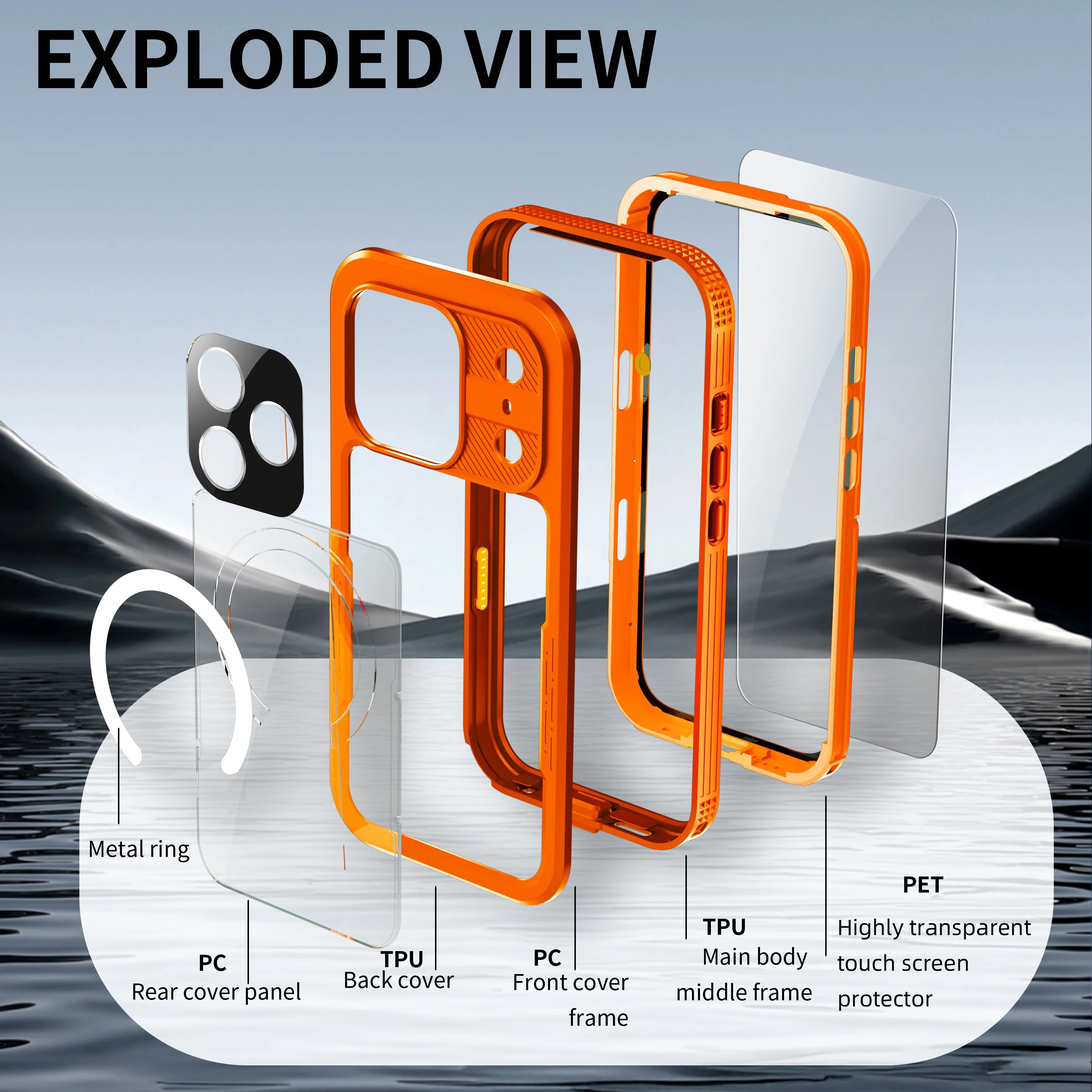 Capa Impermeável IP68 Magnética Shellbox para iPhone 17