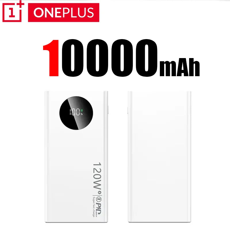 Power Bank OnePlus 10000mAh 120W com Display LED