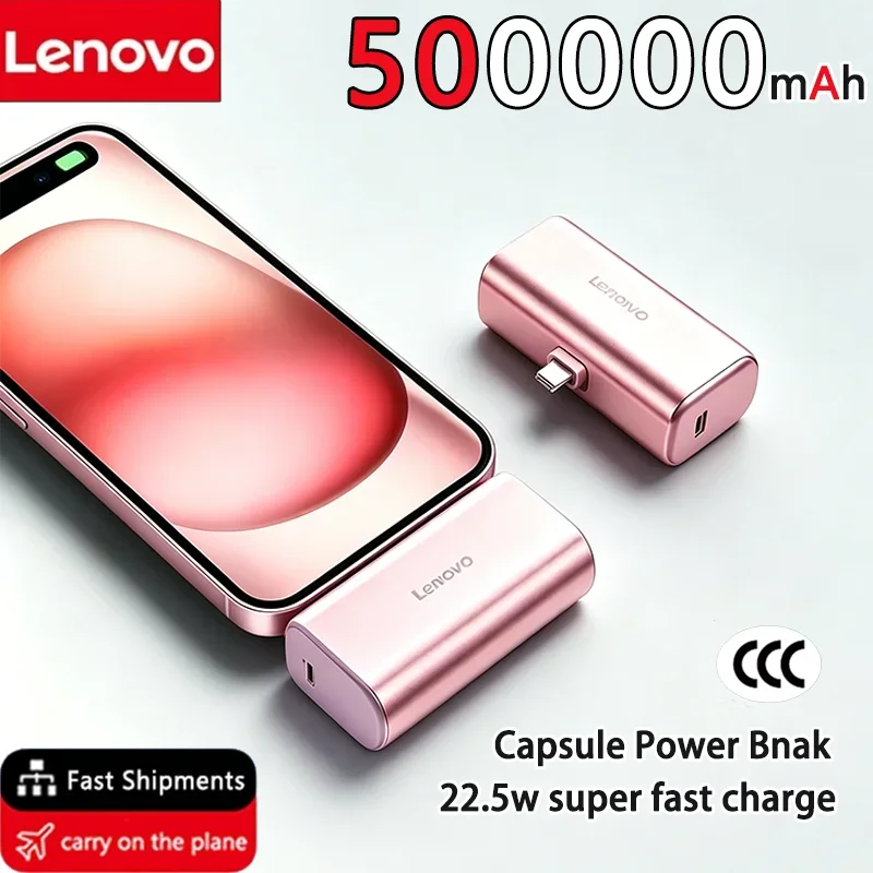 Power Bank Mini Lenovo 22.5W Carregamento Rápido