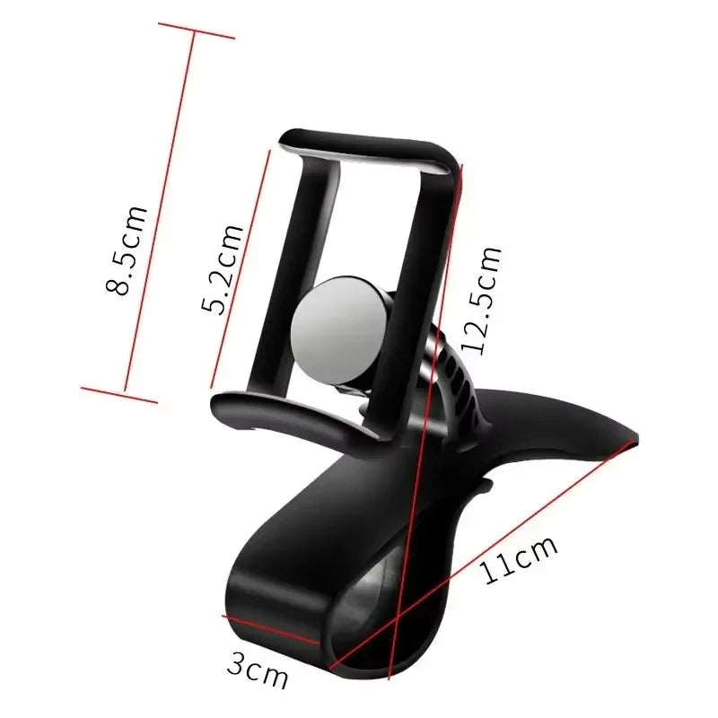 Suporte Telefónico para Carro 360° Rotativo — Dashboard Universal
