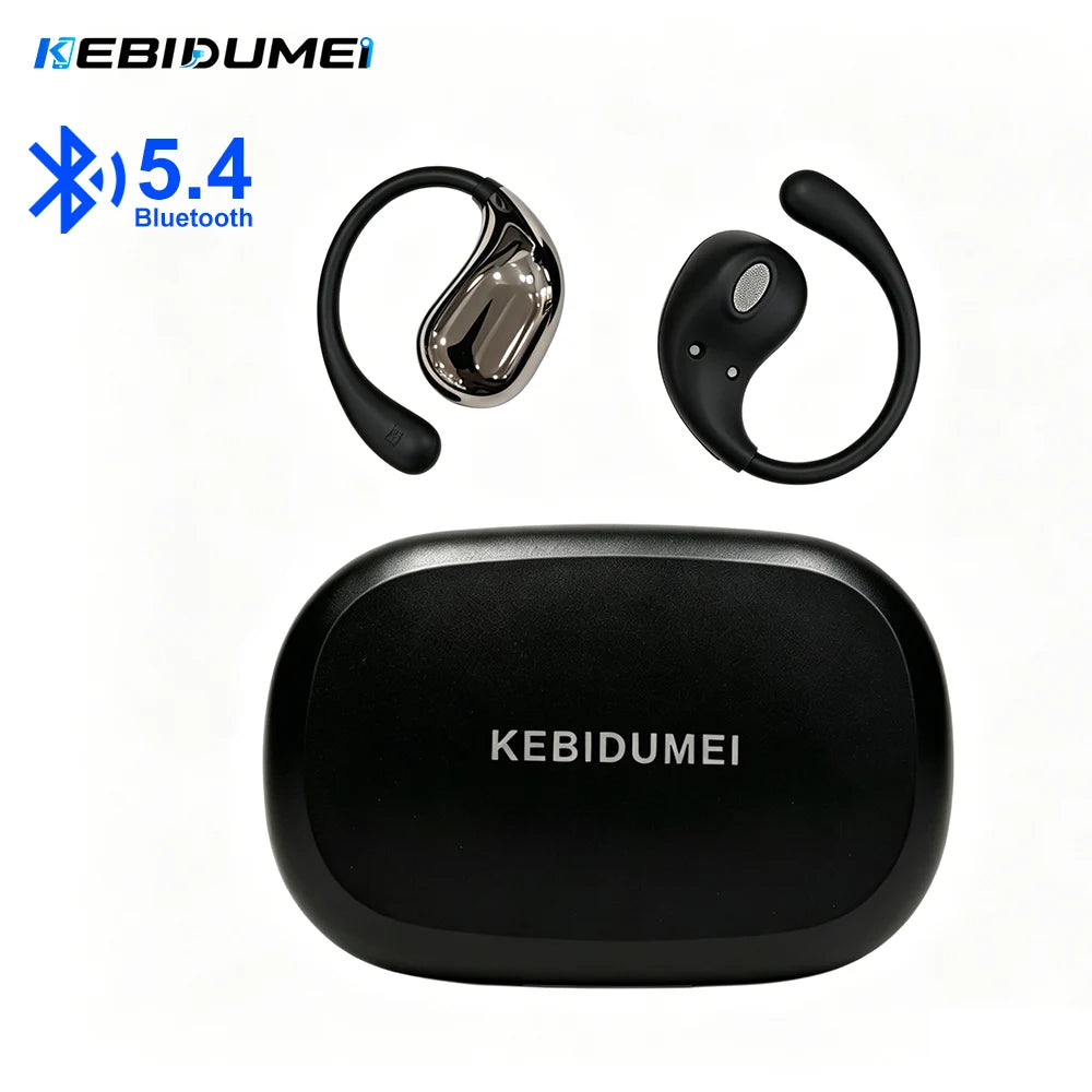 Auriculares Bluetooth 5.4 TWS — HiFi Estéreo, Display LED e Touch, À Prova de Água
