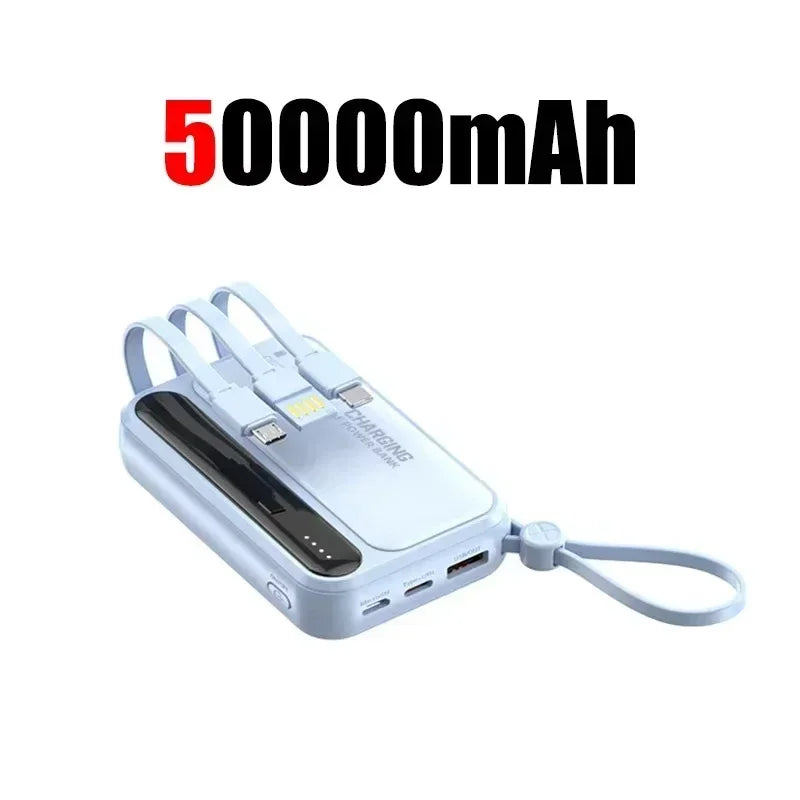 Power Bank Lenovo Mini 120W com 4 Cabos Integrados