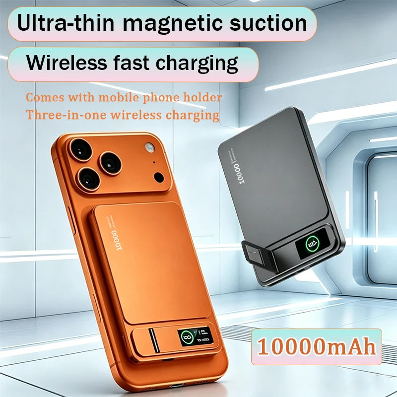Power Bank MagSafe Ultra-Fino 10000mAh 20W para iPhone e iWatch