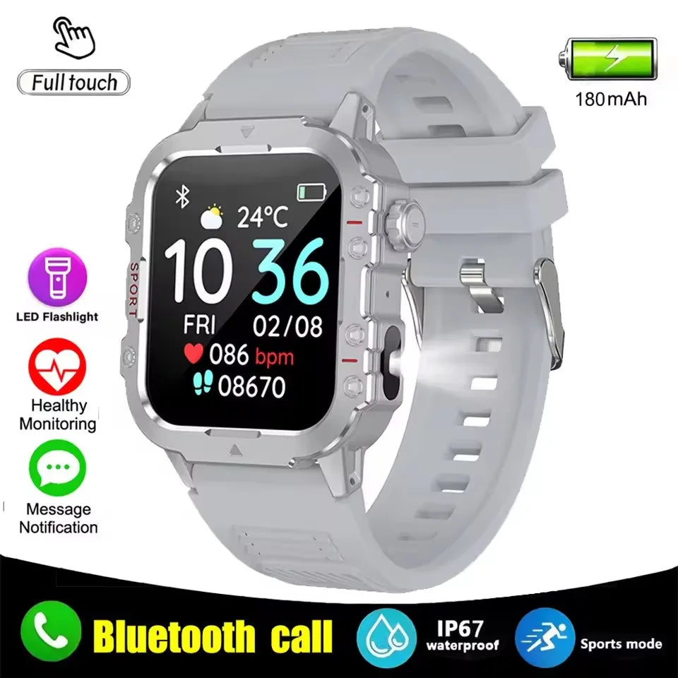 Smartwatch Bluetooth 1.44'' com Monitor de Saúde, Oxigénio e Pressão