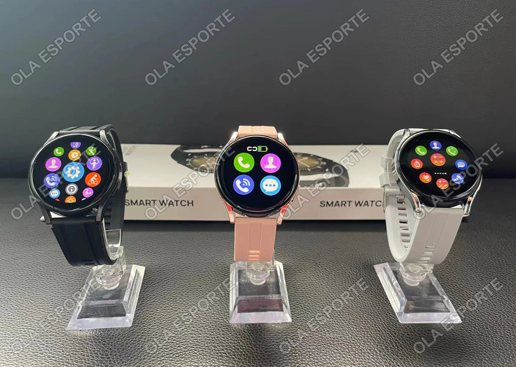 Smartwatch Ultra Fino em Aço Inoxidável — Design Slim Premium, Saúde Completa e Notificações