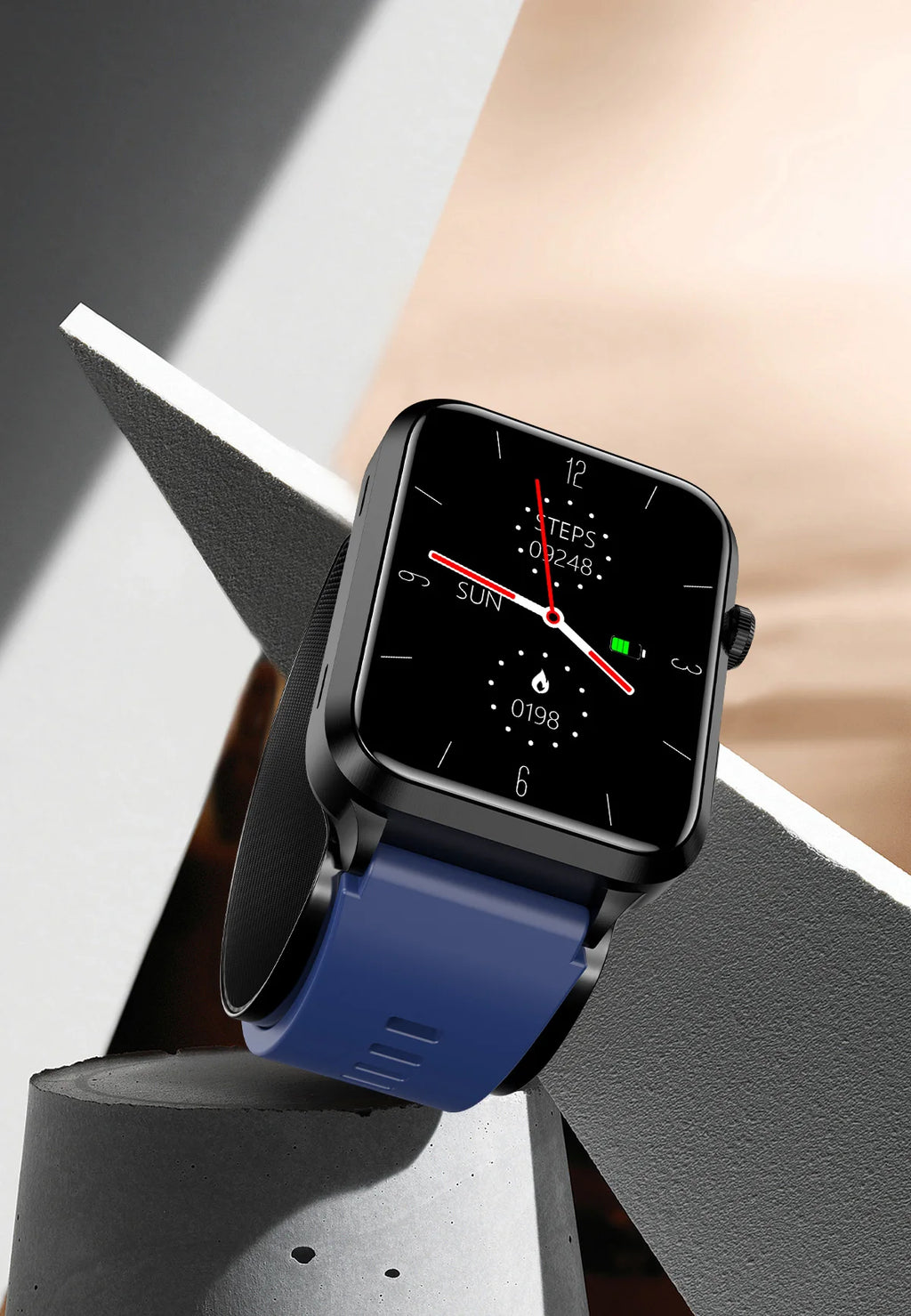 Smartwatch Masculino Quadrado AMOLED — Chamadas Bluetooth, Saúde Completa e Design Premium
