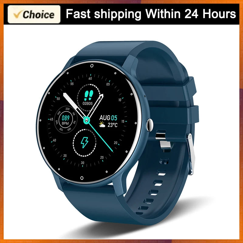 Smartwatch LIGE 2026 com Monitor Cardíaco e Fitness para Android e iOS