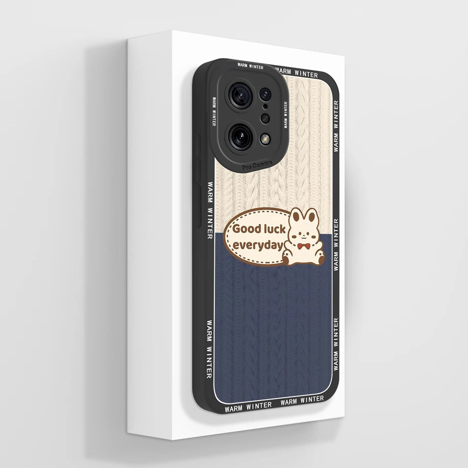 Capa Silicone Líquido Estilo Artístico para OPPO Find X5 Pro Lite