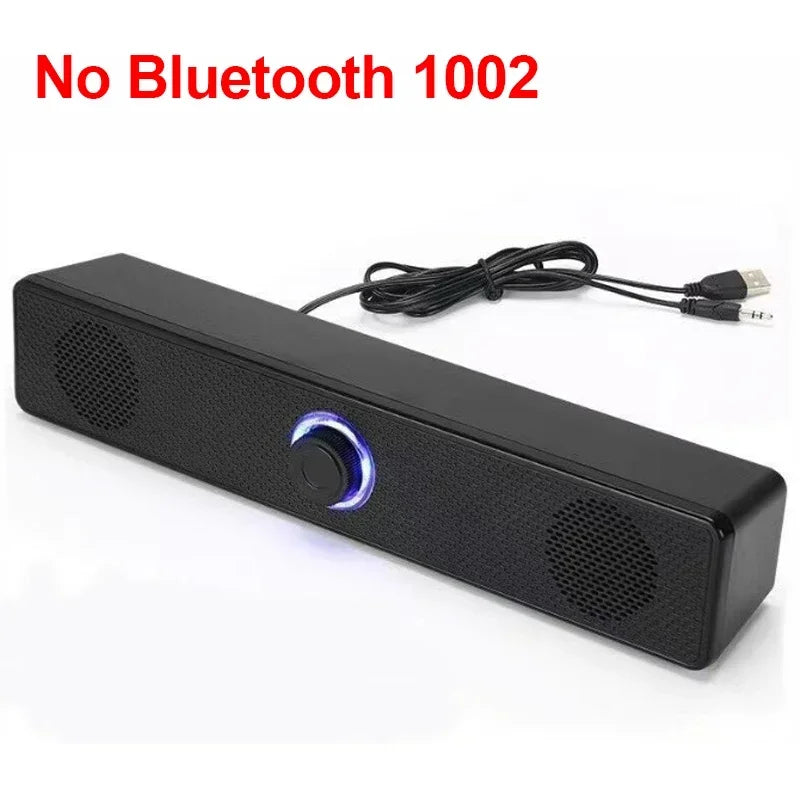 Soundbar Bluetooth e USB — Para TV, PC, Laptop e Gaming com Som Surround