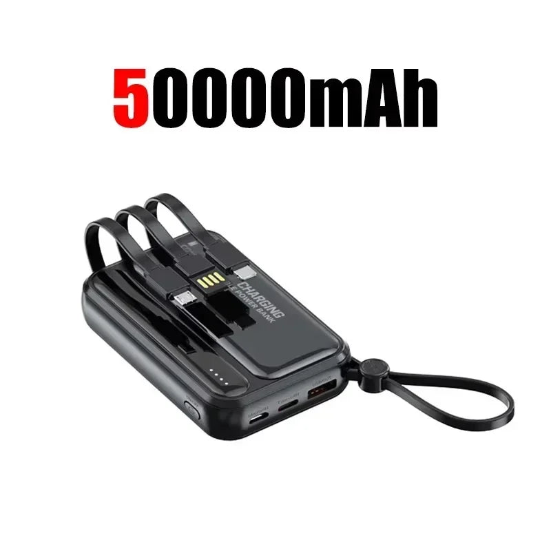 Power Bank Lenovo Mini 120W com 4 Cabos Integrados