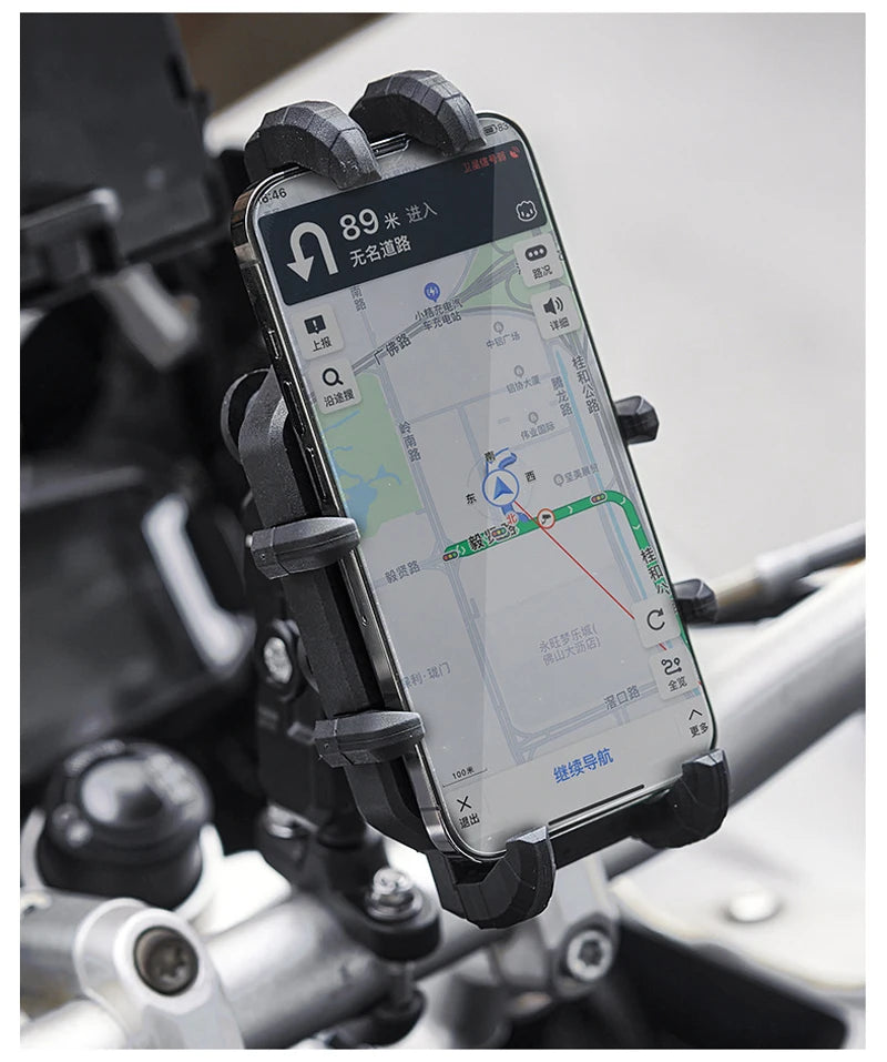 Suporte de Telefónico para Mota com Carregamento Sem Fios QC3.0 e GPS