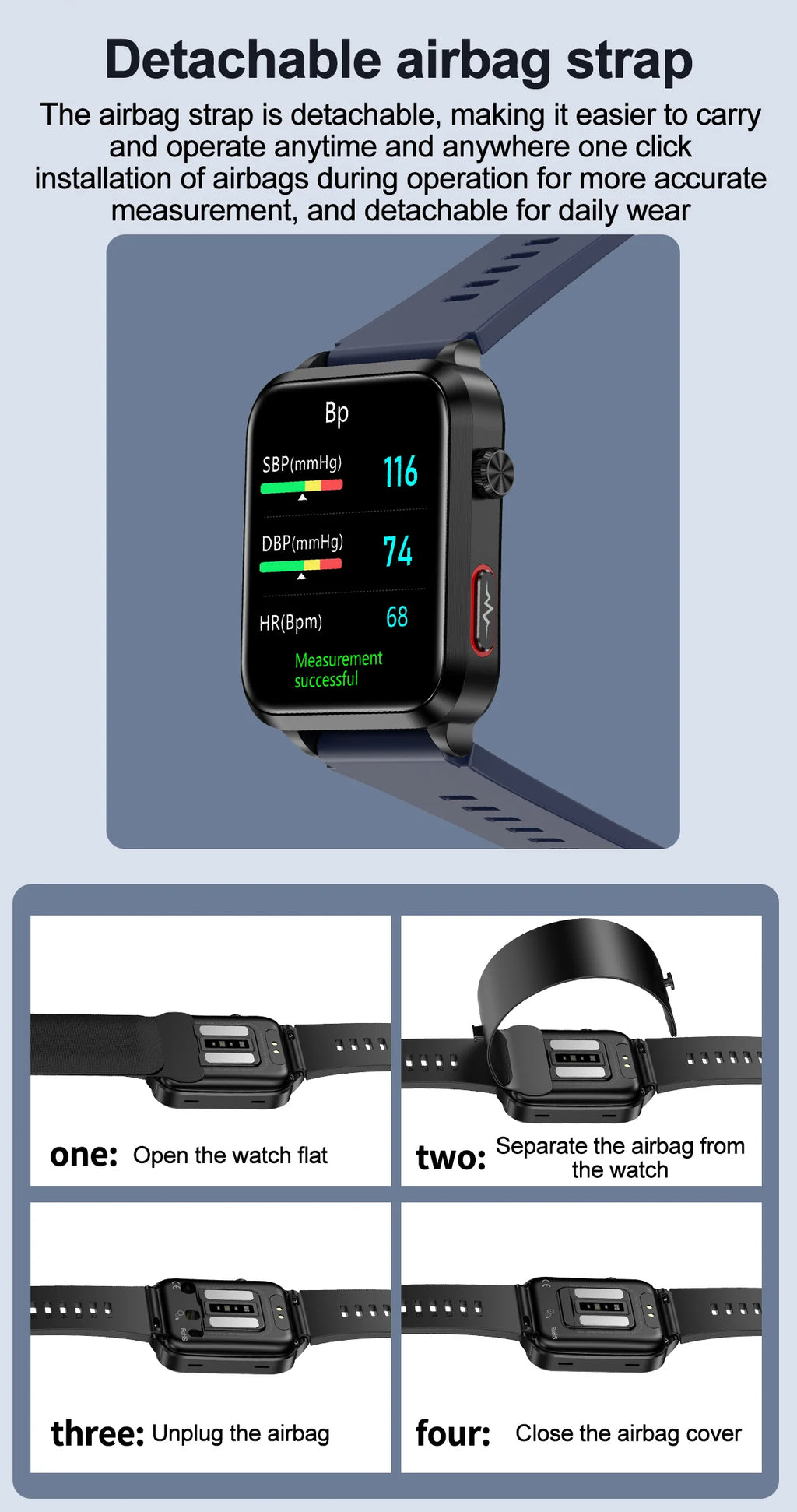 Smartwatch Masculino Quadrado AMOLED — Chamadas Bluetooth, Saúde Completa e Design Premium