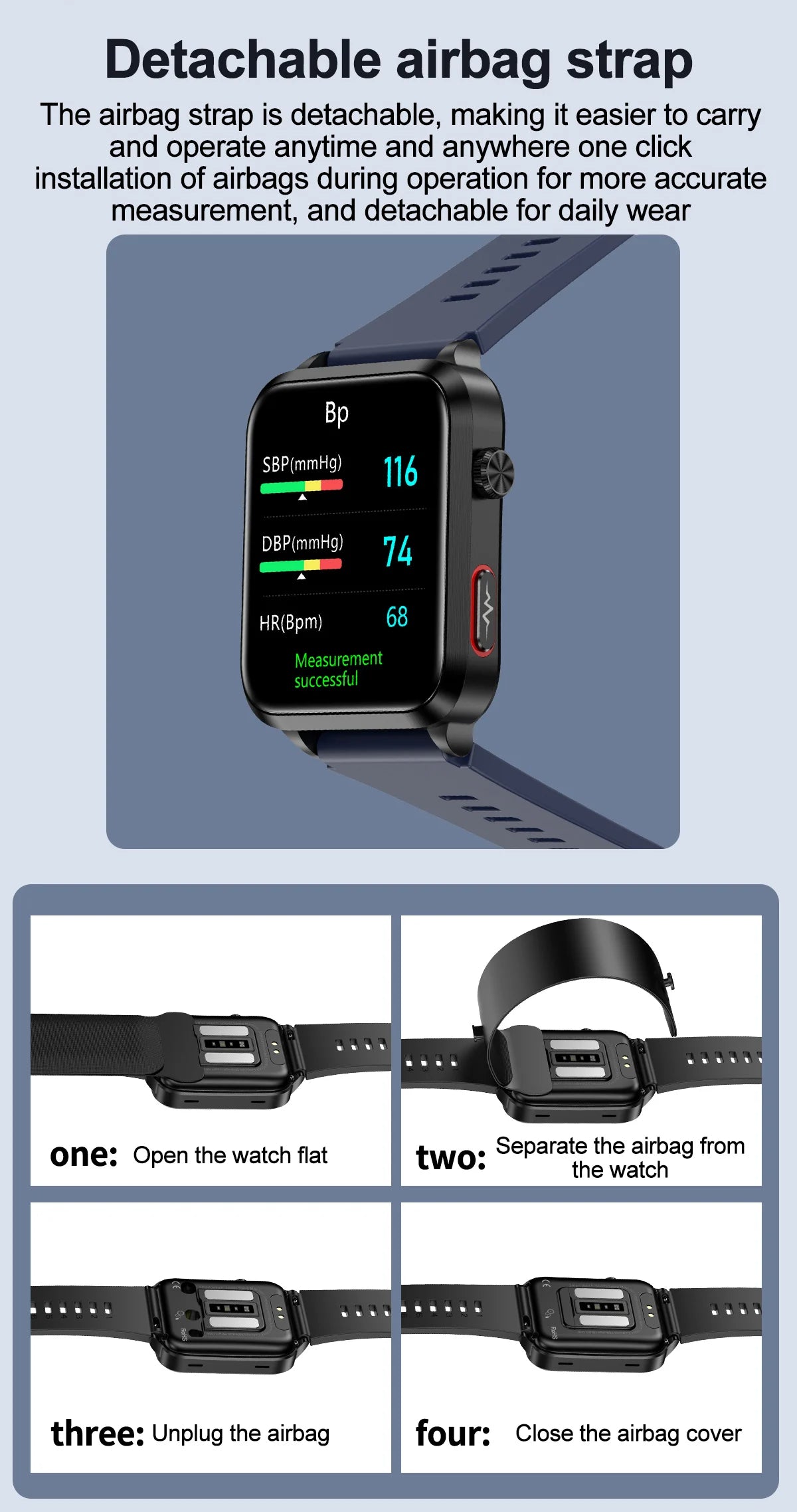Smartwatch Masculino Quadrado AMOLED — Chamadas Bluetooth, Saúde Completa e Design Premium