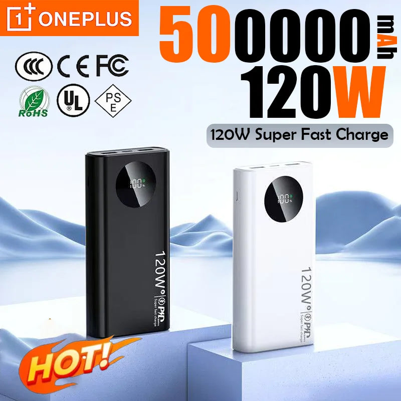 Power Bank OnePlus 10000mAh 120W com Display LED